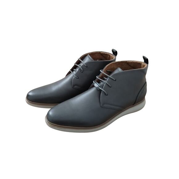 Jaxson Mens size 10½ Grey Laceup Memory‎ Foam Chelsea Boot Grungecore Casual main image 6